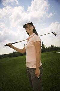 Female golfer