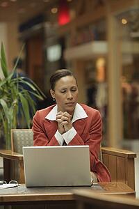 Front view of a woman praying