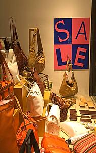 Store window in Midtown Manhattan, New York City, New York, USA 
