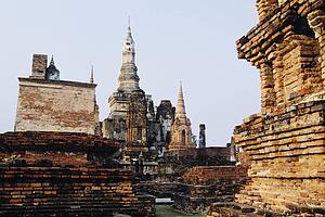 Sukhothai Historical Park in Sukhothai, Thailand 