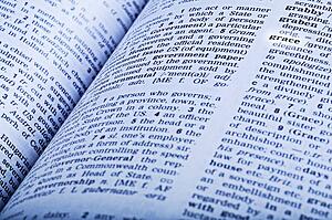 An dictionary open to the word grace