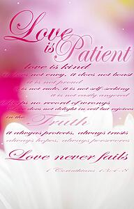 Love is patient