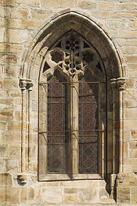 Facade of the Church of San Severino, Balmaseda, Vizcaya, The Basque Country, Spain 