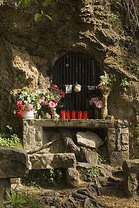 Shrine on the side of a Mountain Pass, Andalucia, Spain 