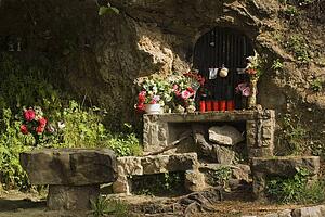 Shrine on the side of a Mountain Pass, Andalusia, Spain 