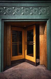 A revolving door