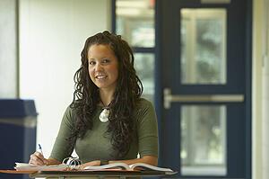 Girl at school