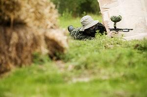 Person with paintball gun
