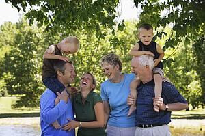 Family having fun together
