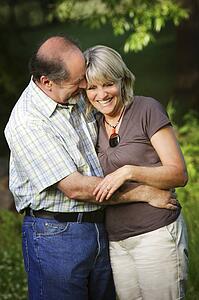A couple in the park