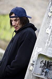 Man looking down