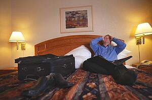 Businessman feeling stress