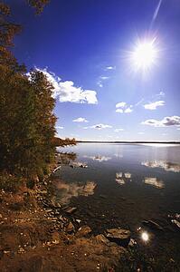 Shoreline at Sylvan Lake, AB, Canada