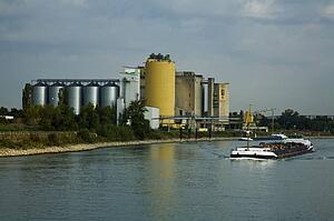 Industry on the Rhine, Germany