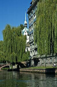 A canal in Strasbourg, France