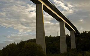 The Autobahn valley bridge, Germany