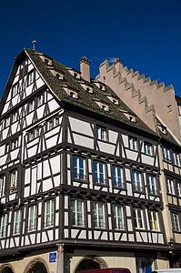 Timber-framed building in Strasbourg, France, Europe