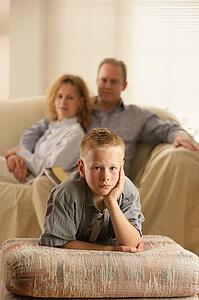 A boy and his parents