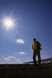 A construction worker