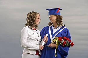 Graduate and friend