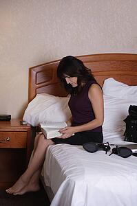 Woman reading the Bible