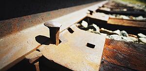 Parts of a railway track
