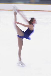 Woman figure skating