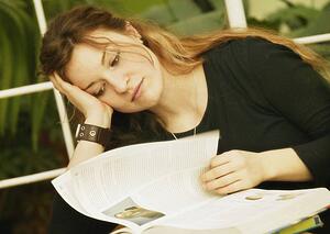 Student reads