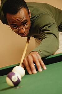 Playing a game of pool