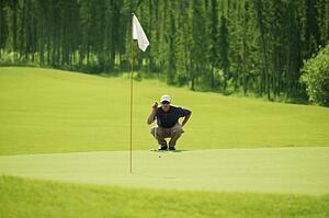 Preparing for the birdie