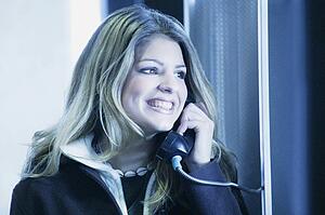 Teenager talks on the phone