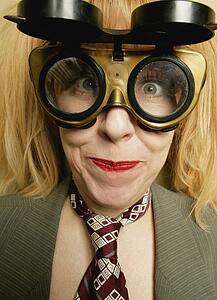 Woman with goggles