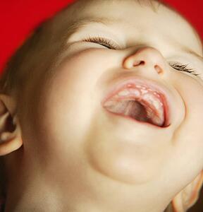 Child laughs