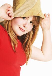 Portrait of a girl with a hat
