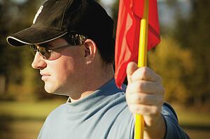 Portrait of a golfer