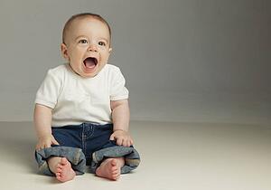Baby sits