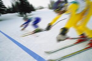 Racing on skis