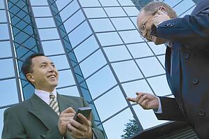 Businessmen schedule meeting