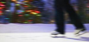 Skates on ice