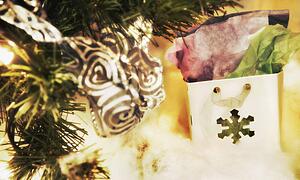 Gifts under a tree