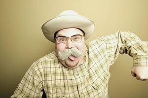 Man with moustache