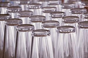 Upturned glasses