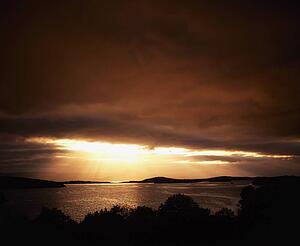 Co Cork, Bantry Bay at sunset, Ireland