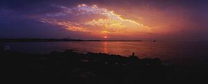 Sunset on Dublin Bay, Co Dublin, Ireland