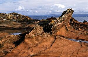 Rock plateaus in the Highlands, Scotland