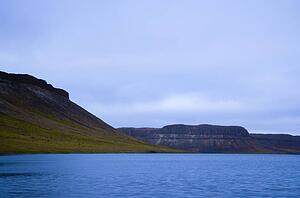 Mountain scene in the arctic