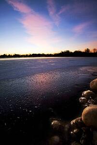 Frozen lake