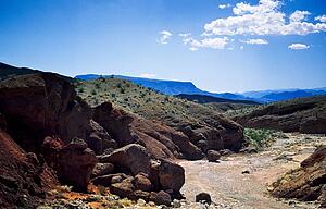 Dirt road in Death Valley, California, USA