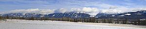 Elk Valley, British Columbia in winter