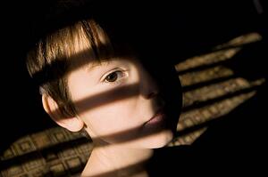 Child looking sad